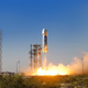A test of the New Shepard launch vehicle.